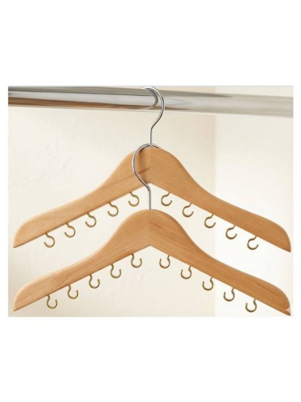 2 Wooden Organizing Hangers